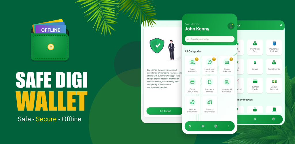 SafeDigiWallet App Interface